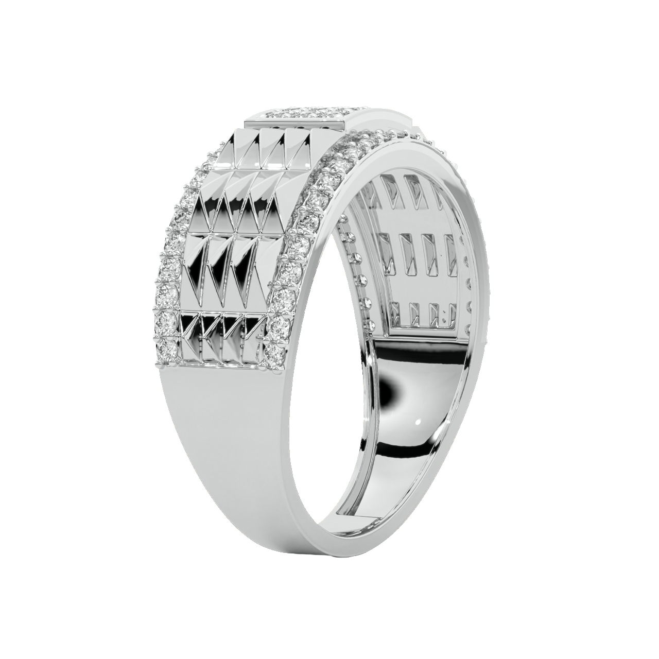 Victor Round Diamond Ring For Men